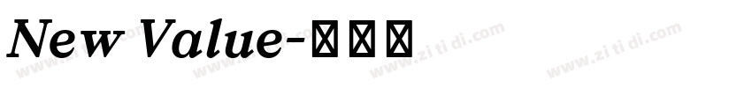 New Value字体转换